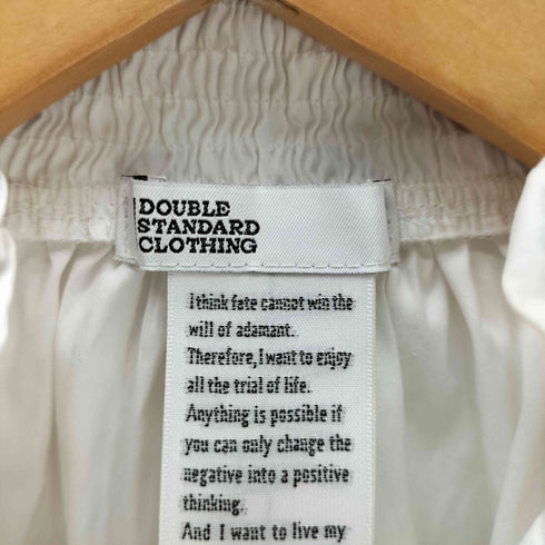 ダブルスタンダードクロージング DOUBLE STANDARD CLOTHING 25SS フリルネック リボン デザイン ブラウス レディース FREE